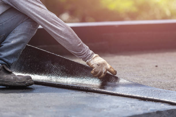 Professional Waterproofing technician working in Albion, MI